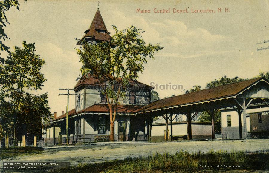 Postcard: Maine Central Depot, Lancaster, New Hampshire
